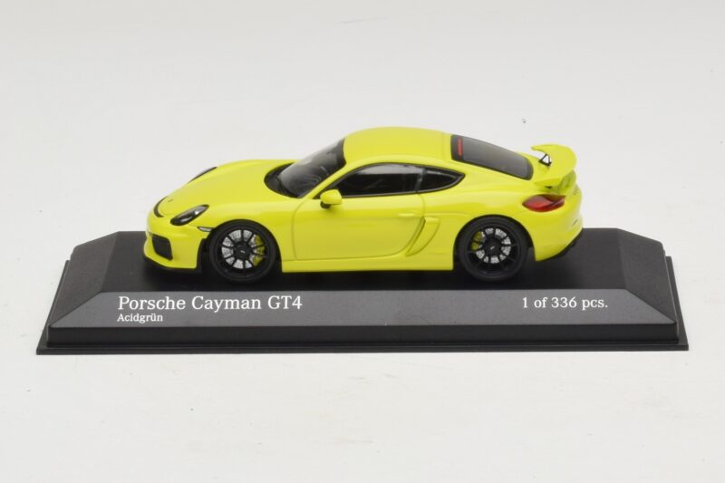 Porsche Cayman GT4 981 Roheline Minichamps 1:43 410066122 Metall