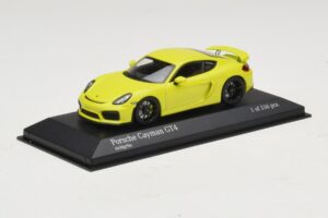 Porsche Cayman GT4 981 Roheline Minichamps 1:43 410066122 Metall - pilt 2/5