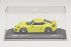 Porsche Cayman GT4 981 Roheline Minichamps 1:43 410066122 Metall - pilt 4/5