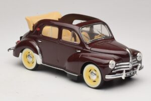 Renault 4CV Kastanpruun Solido 1:18 8048 Metall - pilt 4/6