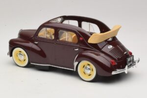 Renault 4CV Kastanpruun Solido 1:18 8048 Metall - pilt 5/6