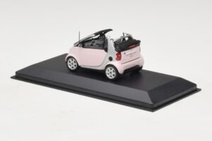 Smart Fortwo 450 Kabriolett Valge Legally Blonde 2 Asenduskarp Minichamps 1:43 402173900-R1 Metall - pilt 3/5