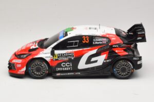 Toyota GR Yaris Rally1 #33 E. Evans / S. Martin Rally Monte Carlo 2026 IXO 1:18 18RMC269B Metall - pilt 3/6