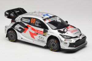 Toyota GR Yaris Rally1 #69 K. Rovanpera / J. Halttunen Rally Portugal 2025 IXO 1:18 18RMC250B Metall - pilt 4/6
