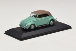 Volkswagen 1200 Kabriolett Pehme Katus Roheline Minichamps 1:43 430052042 Metall - pilt 2/5