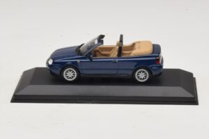 Volkswagen Golf Mk4 Kabriolett Sinine Edasimüüja Väljaanne Minichamps 1:43 GOLF005 Metall