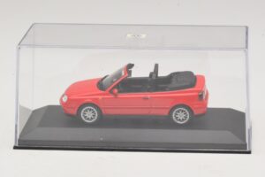 Volkswagen Golf Mk4 Kabriolett Punane Edasimüüja Väljaanne Minichamps 1:43 GOLF006 Metall - pilt 4/5