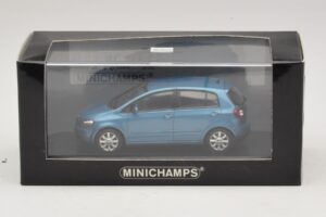 Volkswagen Golf Plus Mk5 Sinine Metallik Asenduskarp Minichamps 1:43 GOLF02-R1 Metall - pilt 5/5