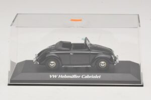 Volkswagen Hebmuller Kabriolett Must Maxichamps 1:43 940052130 Metall - pilt 4/5