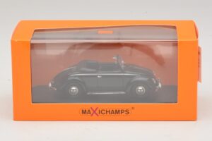 Volkswagen Hebmuller Kabriolett Must Maxichamps 1:43 940052130 Metall - pilt 5/5