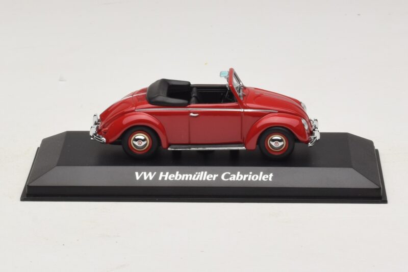 Volkswagen Hebmuller Kabriolett Punane Maxichamps 1:43 940052131 Metall