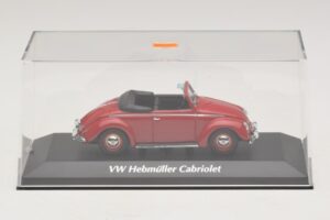 Volkswagen Hebmuller Kabriolett Punane Maxichamps 1:43 940052131 Metall - pilt 4/5