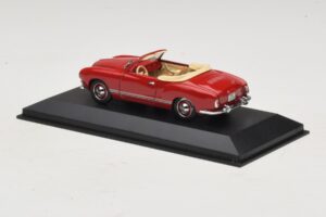Volkswagen Karmann Ghia Kabriolett Tumepunane Minichamps 1:43 5032 Metall - pilt 3/5
