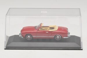 Volkswagen Karmann Ghia Kabriolett Tumepunane Minichamps 1:43 5032 Metall - pilt 4/5