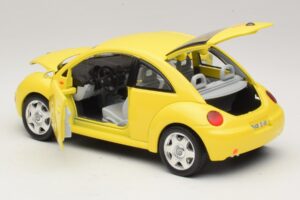 Volkswagen New Beetle A4 Kollane Bburago 1:18 3302 Metall - pilt 5/8