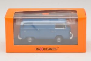 Volkswagen T2b Kaubaauto Sinine Maxichamps 1:43 940053061 Metall - pilt 5/5